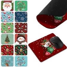 Christmas Holiday Gaming Mouse Mat Pad Rectangle Mousepad For Computer PC Desk