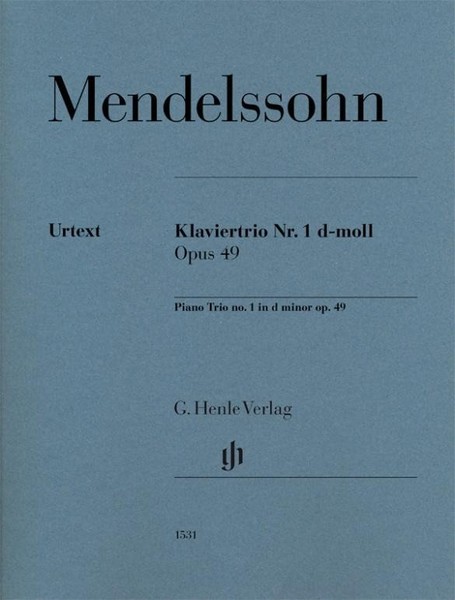 Mendelssohn Bartholdy, Felix - Klaviertrio Nr. 1 D-Moll Op. 49 Felix Mendel ...-image