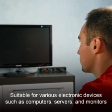 Screw Fixed C14 To Left Angle C13 Power Cord PVC Copper Wire for Office Devices