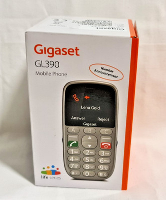 Gigaset GL390 Grau | mit SOS-Notruffunktion| 32 MB RAM| NEU mit OVP unversiegelt