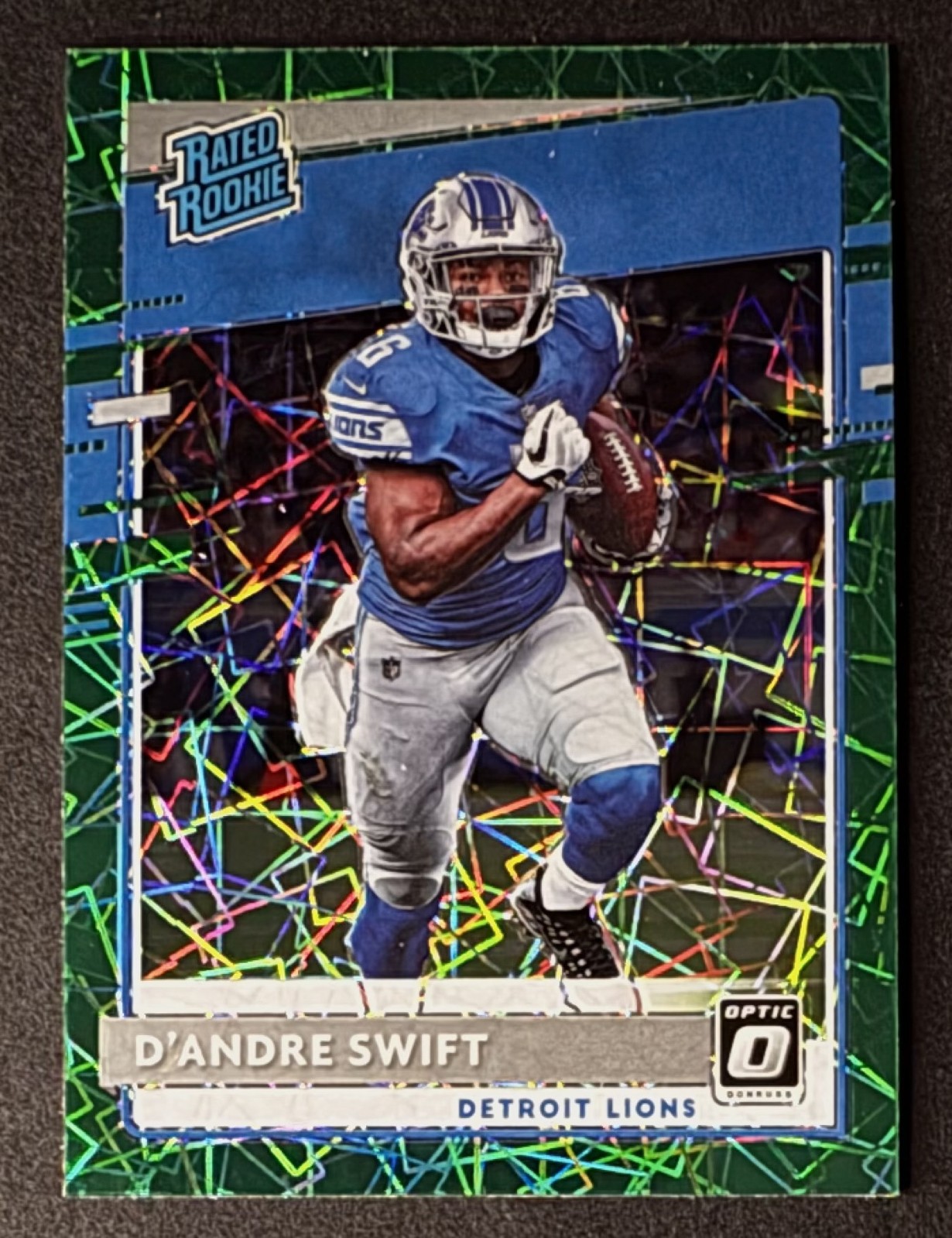 2020 Panini Donruss Optic - Rated Rookies D'Andre Swift #159 Green Velocity...