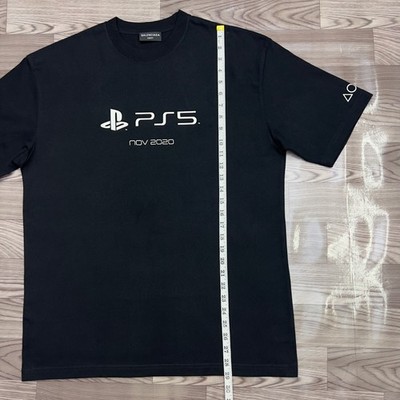 Balenciaga PlayStation Printed Cotton Jersey T-Shirt Size S | eBay