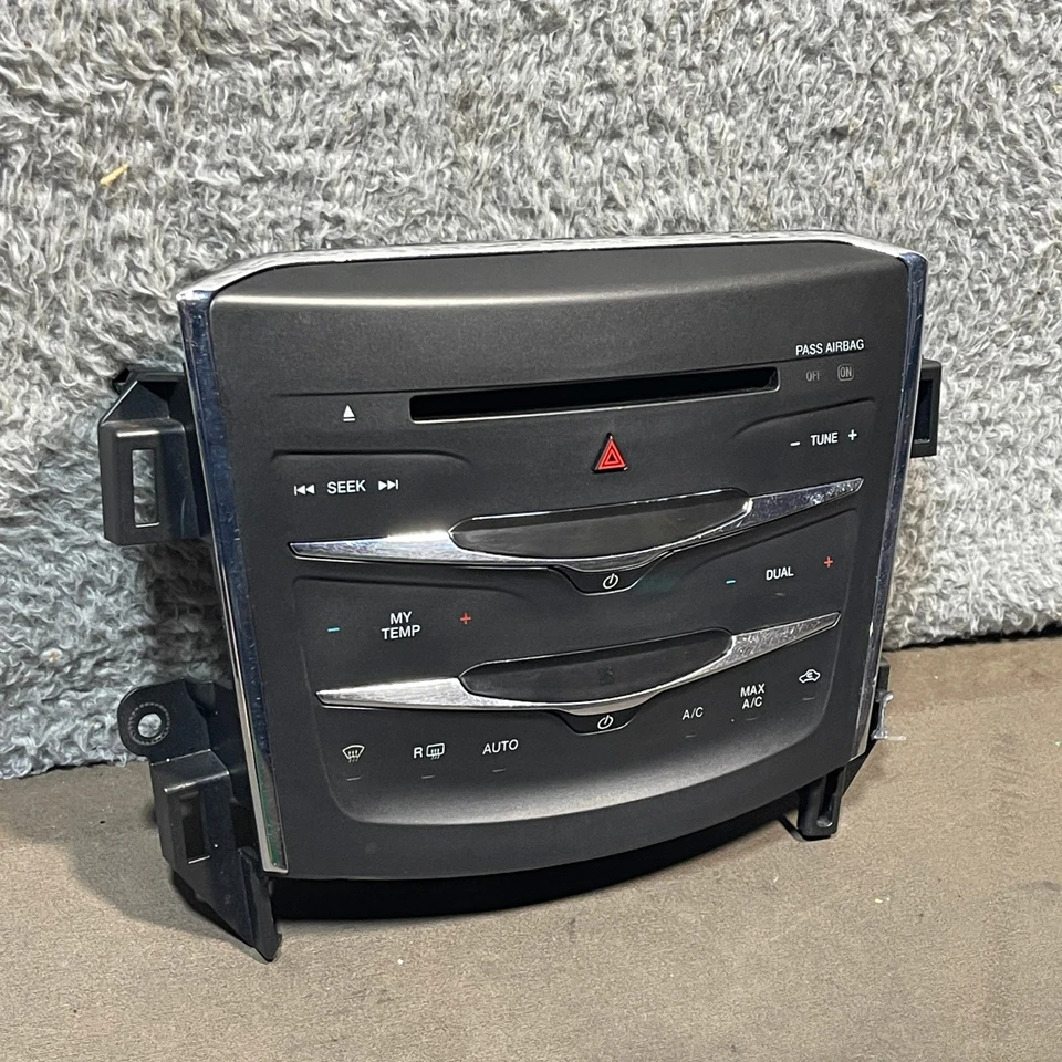 2013-16 LINCOLN MKS DUAL RADIO A/C HEATER CLIMATE CONTROL PANEL OEM FLAW - Image 2 of 4