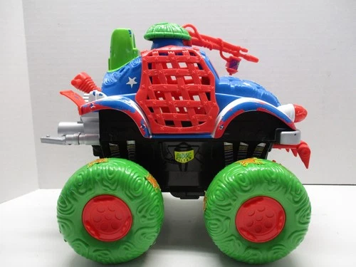 Vintage 1991 Playmates TMNT Shell Top 4x4 Dune Buggy Vehicle Toy With Doors