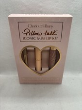 Charlotte Tilbury Pillow Talk Iconic Mini Lip Kit Lipstick, Liner Gloss