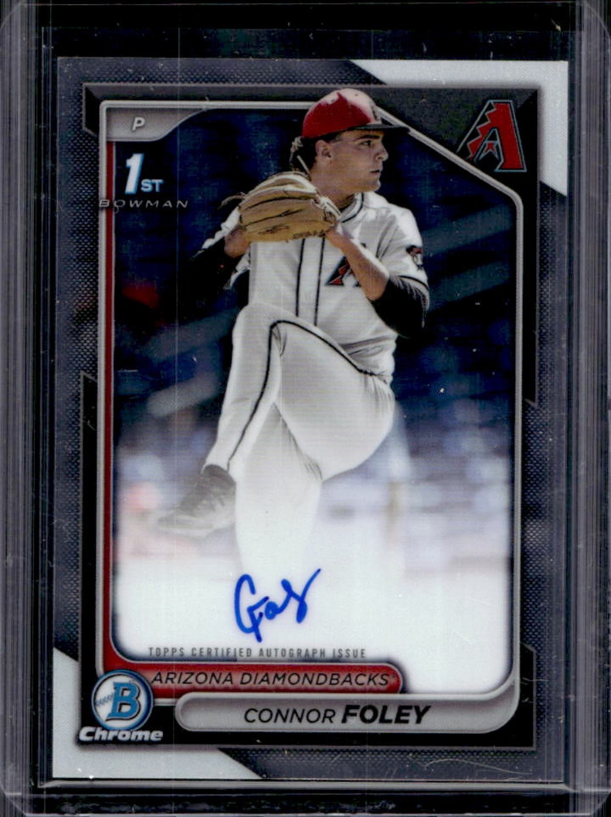2024 Bowman Draft Connor Foley Chrome Auto 1st Prospect #CPA-CF Diamondbacks