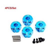 Aluminium Alloy 12mm Wheel Hex Hubs Drive + Pins &Screws Kit For HSP 1/10 RC Car