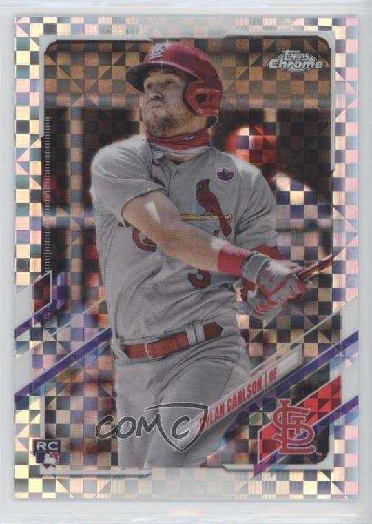 2021 Topps Chrome X-Fractor Dylan Carlson #140 Rookie RC uk2