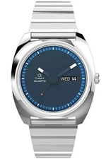 New Q Timex 1975 Enigma Reissue 37mm Stainless Steel Bracelet Watch TW2W59800