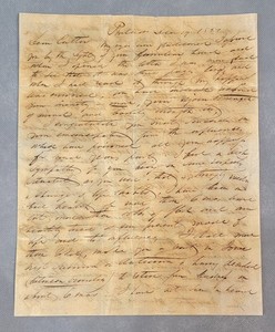1800'S CHARLES CUTTER Cursive CORRESPONDENCE Letter IOWA