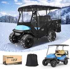 10L0L Universal Golf Cart Cover 4 Passenger Compatible with Yamaha, EZGO TXT/RXV
