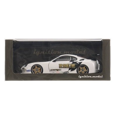Ignition Model 1/18 TOP SECRET GT300 Supra A80 weiß Diecast Mini Car gebraucht