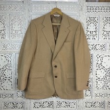 Strotmeyer  Epps Richmond Camel Hair Tan Blazer Sz M Academia Career Luxury