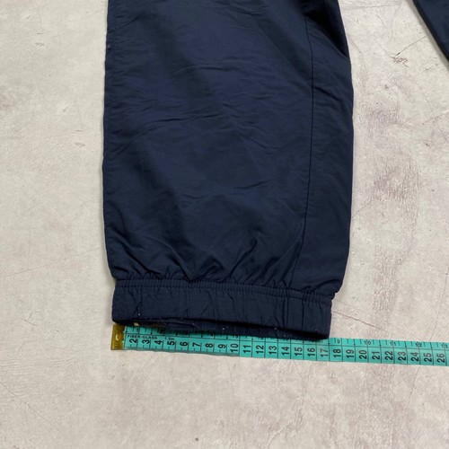 Nike Navy Nylon Trainingshose weiß Streifen Swoosh Logo Reißverschluss Bündchen Größe L - Bild 7 von 7
