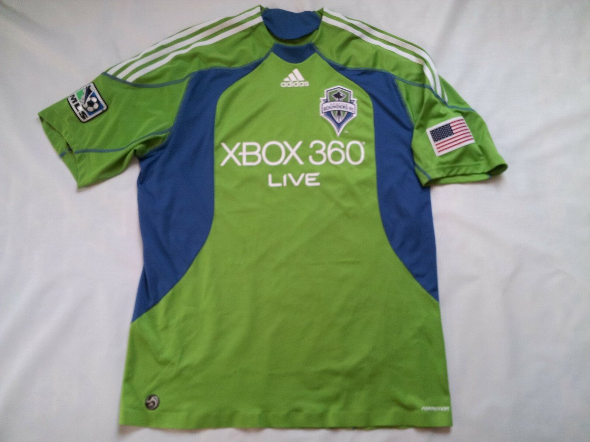 VINTAGE ADIDAS FORMOTION SEATTLE SOUNDERS FC SOCCER GAME JERSEY IN