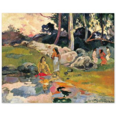 Paul Gauguin, Frauen an einem Flussufer, Femmes au bord de la rivière, Poster