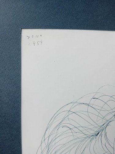 TONO ZANCANARO (1906 1985) figura femminile 1954 disegno inchiostro 36 x 21.5 cm - Picture 3 of 5