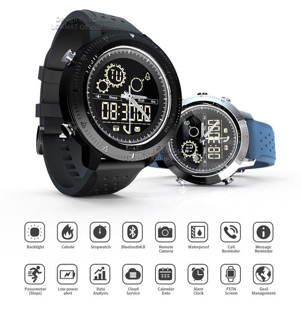Bluetooth Smart Watch Men Outdoor Sport Pedometer Digital Clock Bluetooth Smart Watch Men Outdoor Sport Pedometer Digital Clock