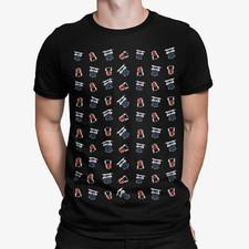 Image of Doctor Who Pattern Tardis Dalek Intergalactic Time Travel Official Mens T-Shirt