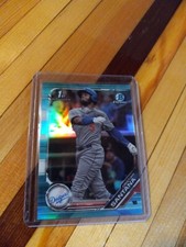 2019 Bowman Chrome Prospects Aqua Refractor /125 Cristian Santana #BCP-134