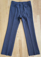 Vintage Levi's Brown Cowboy Polyester Pants Size 32x31 Made in USA Black Tab