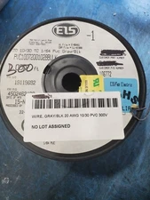 Striped Wire 20 AWG Gauge 300FT Car Boat Marine Tinned Copper Gray/Black