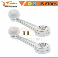 For Ford Pickup Truck 2x Left Right Chrome Inside Interior Window Crank Handle