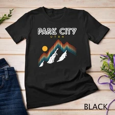 Park City Utah - USA hiking and climbing 1980s Retro Unisex T-shirt