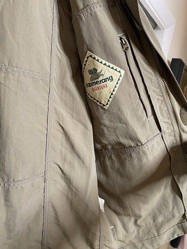 Vintage Boomerang Mens Fishing Green Hunting Vest XL Size 54 Photography Pockets - Picture 4 of 7