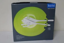 Koziol Shadow Transparent Salad Bowl Servers One Size Dinnerware Emerald Green