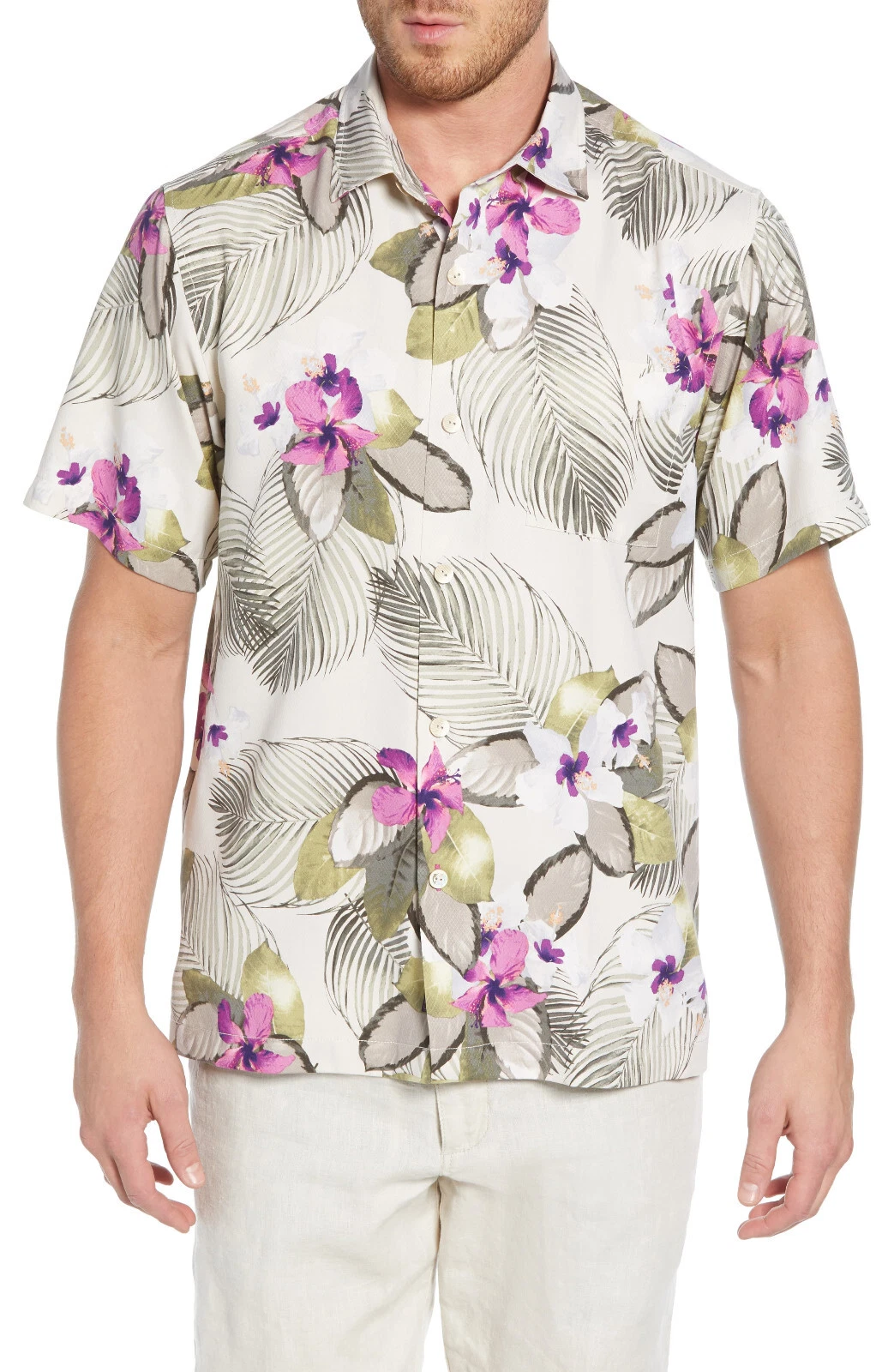 Tommy Bahama T322977 Monterosso Beach S/S Shirt in Abalone, M