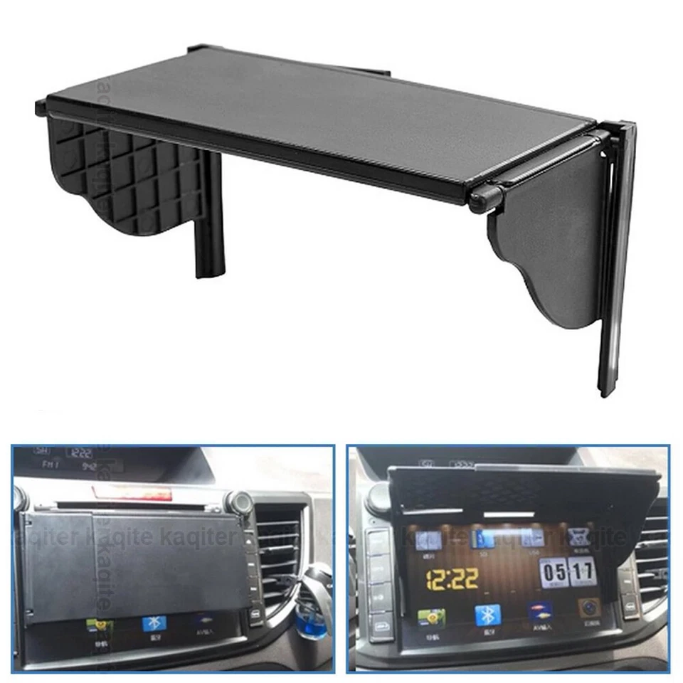 Cubierta de radio estéreo de navegación GPS ajustable para automóvil capó parasol 6-10"" Foto 2 de 4