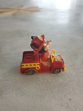 1970's VTG Walt Disney Tomy Diecast Mickey Firefighter Truck Mickey Car