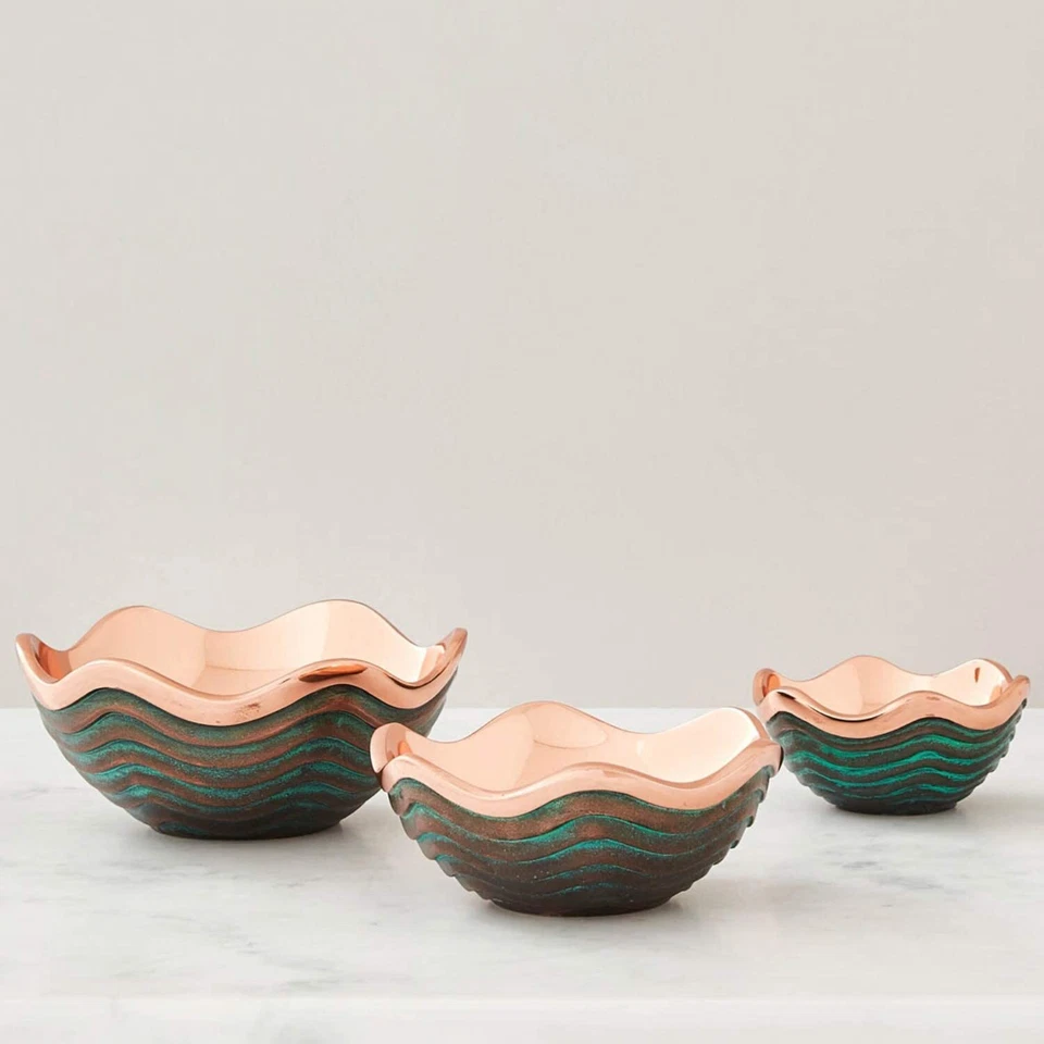 Nambe Copper Canyon Collection Cuenco para servir de 6 pulgadas, 16 onzas Foto 4 de 4