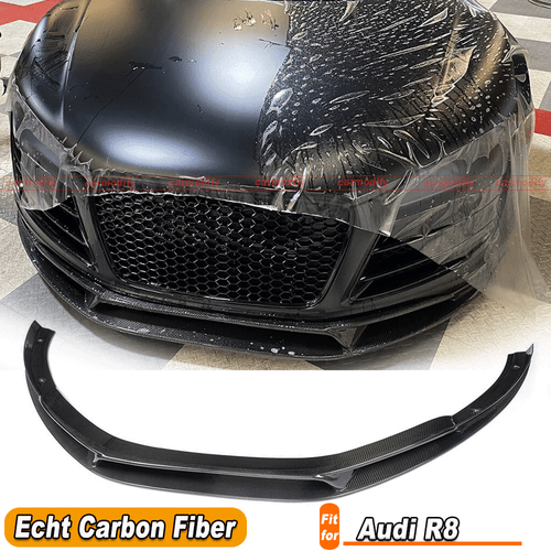 Passt für Audi R8 Gen 1 GT V8 V10 Carbon Frontlippe Frontansat Spoiler Splitter  - Bild 1 von 11