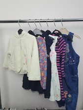 Baby Girl Clothes Bundle X7 Pieces size 12-18 months dresses, coat, Dungarees 
