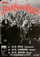 Black Stone Cherry - Black Stone, Tour 2007 | Konzertplakat | Poster
