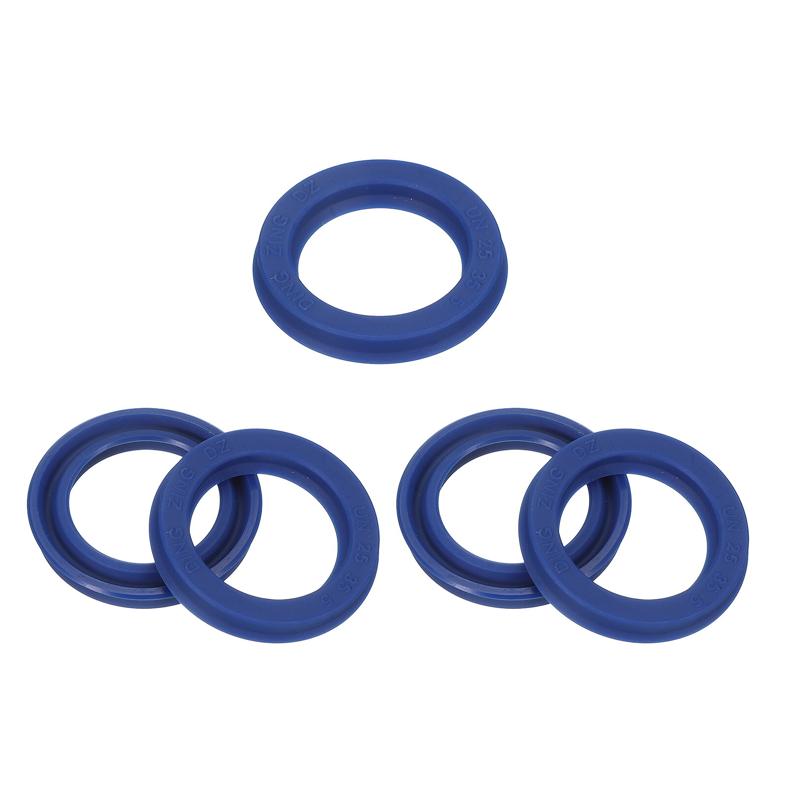 5 Pcs UN Radial Shaft Seal 25mm ID x 35mm OD x 5mm Width PU Oil Seal Blue