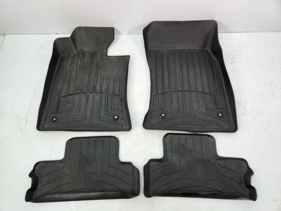 ✅ 11-15 PARA Mini Cooper S R57 Alfombrilla de goma delantera trasera negra WeatherTech SET Foto 2 de 4