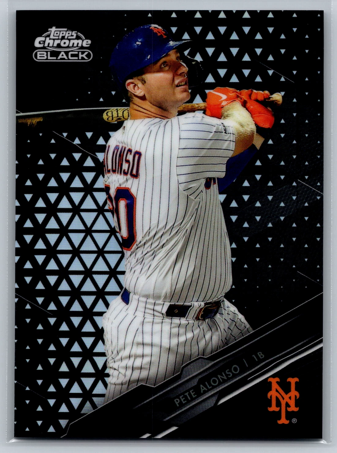 Pete Alonso 2020 Topps Chrome Black Refractor /199 #15 New York Mets