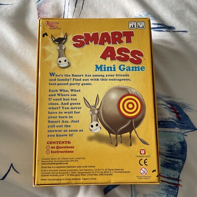 Smart Ass Mini-Spiel - Schnelles Quizspiel Für Freunde Und Familie