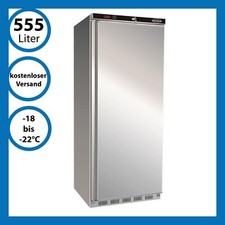 Tiefkühlschrank Gefrierschrank Edelstahl Gastronomie Lager 555 Liter