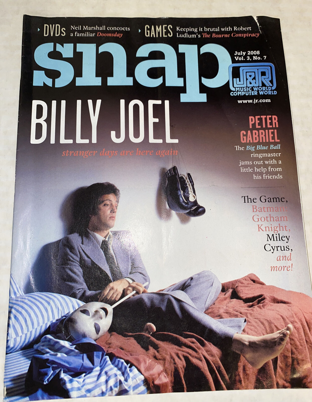 Billy Joel Uncommon Magazine SNAP JR Music World July 2008 Issu