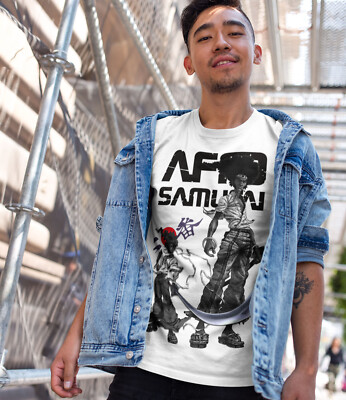 Vntage Y2K Offcal AFRO SAMURA Anme Shrt Sze La… - Gem
