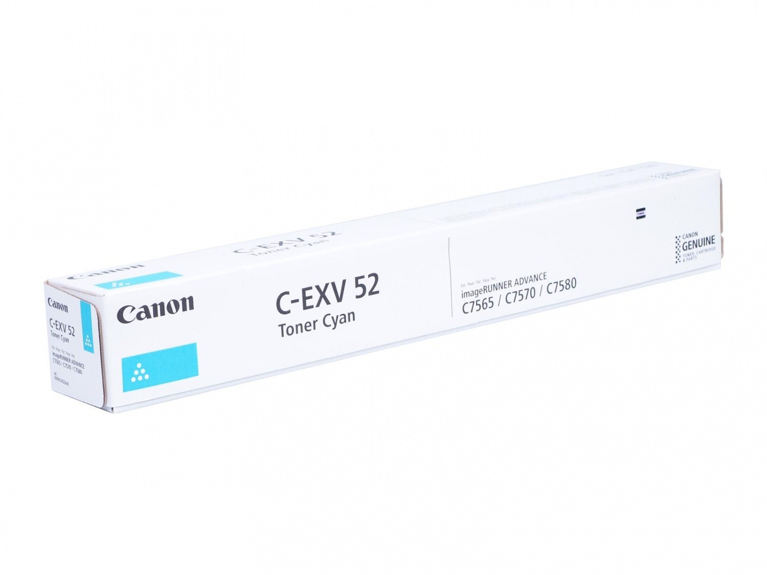 Genuine Canon C-EXV52C (0999C002) Cyan Toner Cartridge