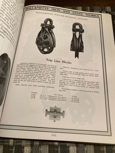 Willamette Logging Machinery 1925 Marine, Hoisting, Boilers, Hardcover - Picture 6 of 16