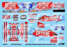 2019 Logan Schuchart Drydene 1s Shark Sprint Car 1:24 Waterslide Decals CSD144