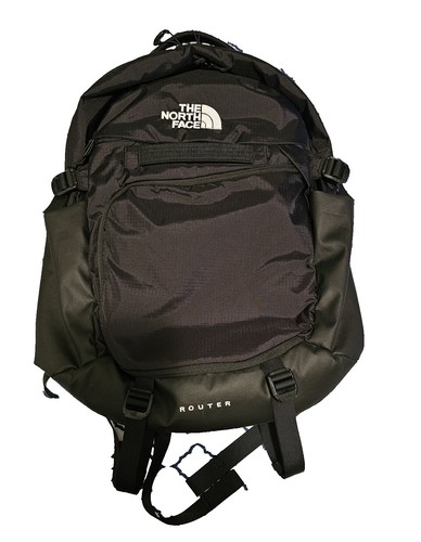 north face backpack padded strap The North Face Recon Black Zipper Pockets Adjustable Padded Strap Backpack  S9