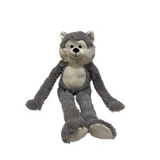 Kellytoy Gray Fox 24" Stuffed Animal 2019 Plush Hook Loop Hands Long Legs