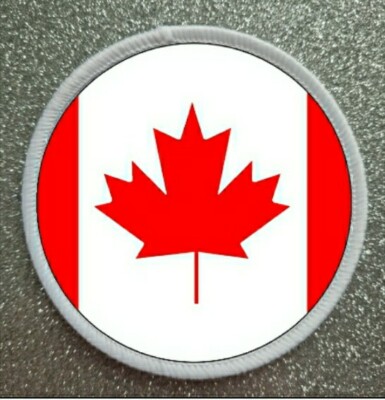 7'' Large Flag of Canada Sublimation Iron / Sew Patch Badge Canadian Maple Leaf
